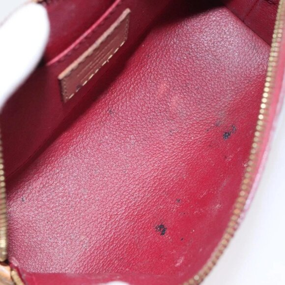 LOUIS VUITTON Vernis Pochette Cosmetic Pouch Pomme D'amour M91496 LV Auth 127419 - Picture 11 of 16